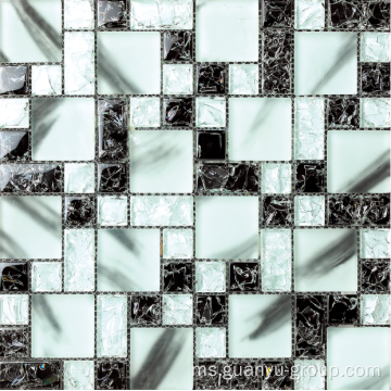 Elok kristal retak kaca mosaik